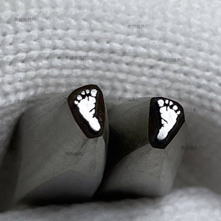 定制打金工具吉言钢印錾刻戒指手镯钢印婴儿宝宝手脚掌印模具钢