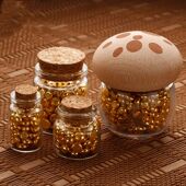 金豆豆收纳瓶存黄金 放攒金瓶小储存罐密封空瓶 玻璃瓶子存钱罐装