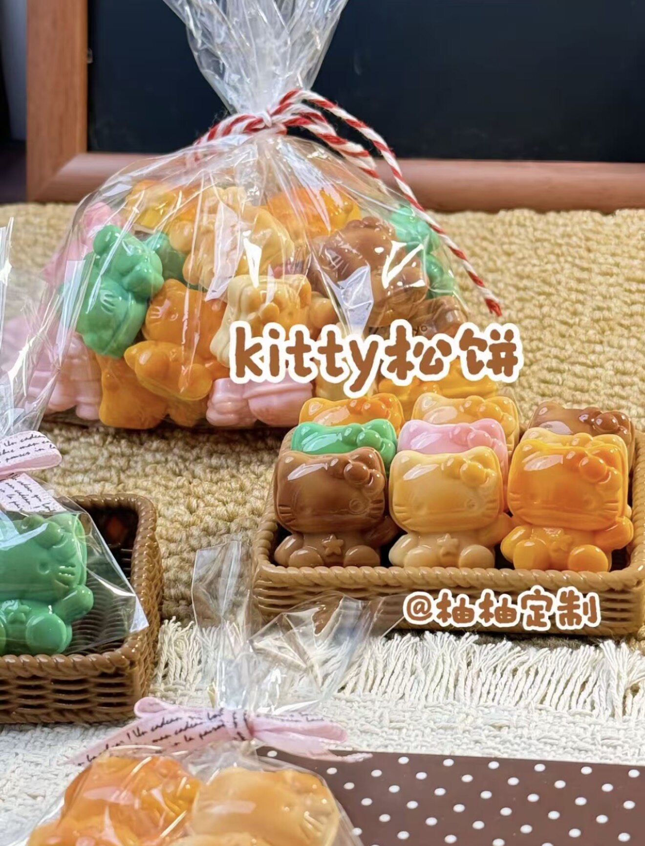 定制立体亏提松饼仿真食玩微缩树脂配件奶油胶材料摆件