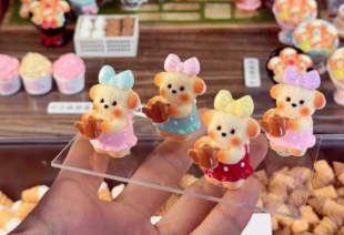 花房姑娘糖仿真食玩微缩树脂配件奶油胶材料摆件装 饰手工