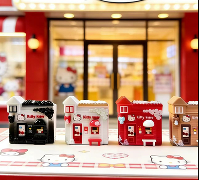 定制立体kitty小铺仿真食玩微缩树脂配件材料摆件手工