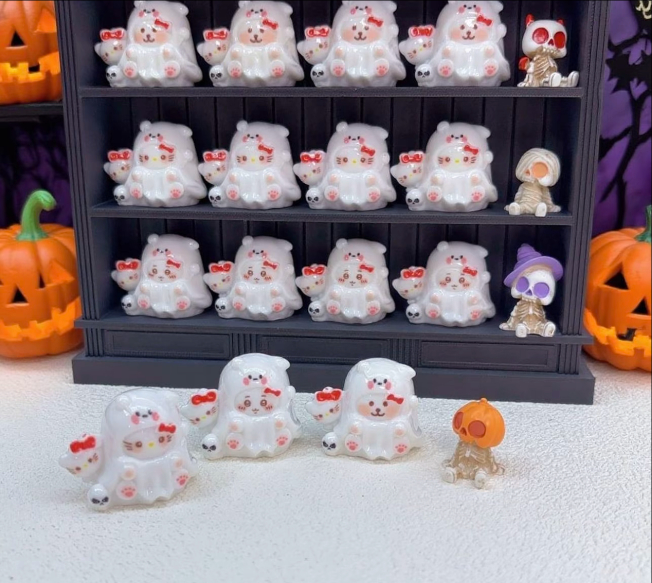 定制阿飘kt自嘲熊小八仿真食玩微缩树脂配件材料摆件奶油胶