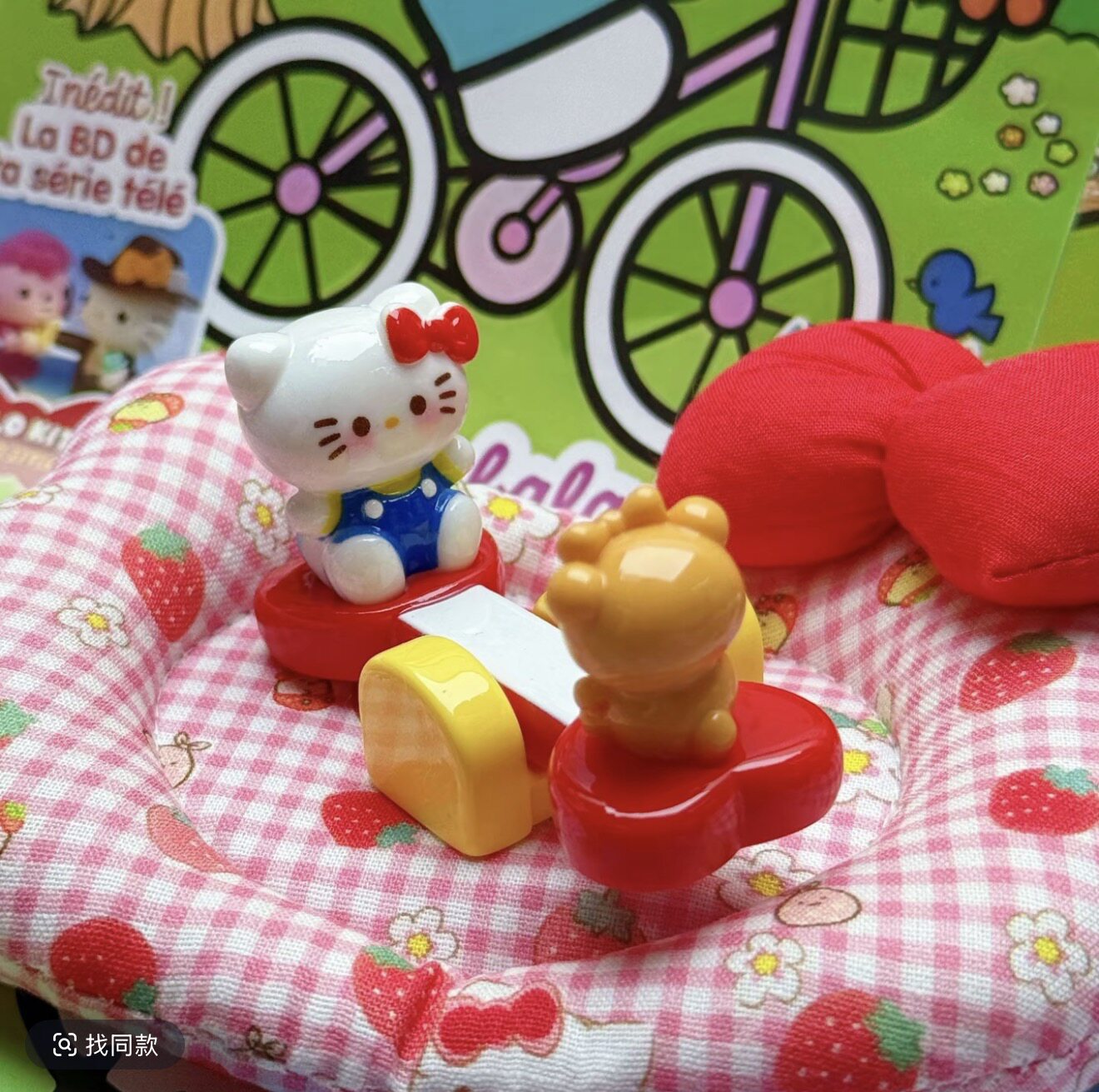 定制立体亏提跷跷板仿真食玩微缩树脂配件奶油胶材料摆件娃