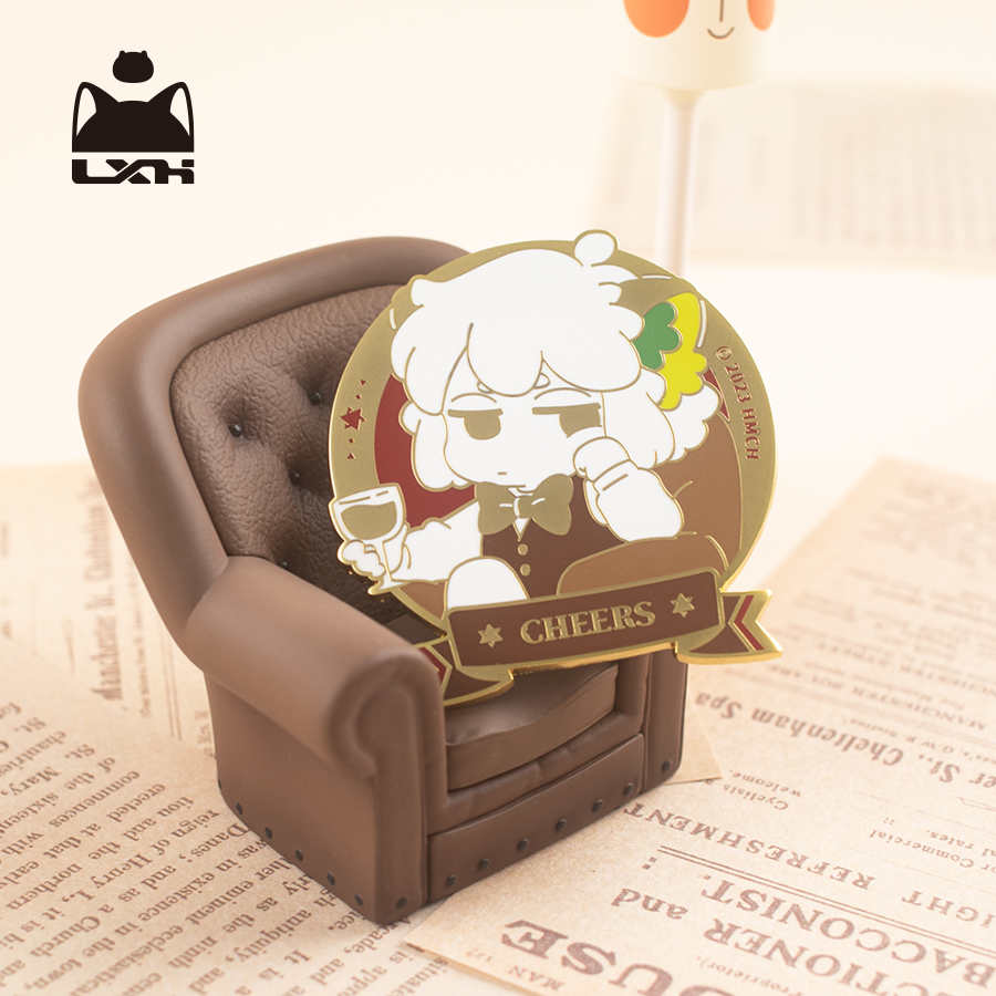 罗小黑白发人形金属徽章