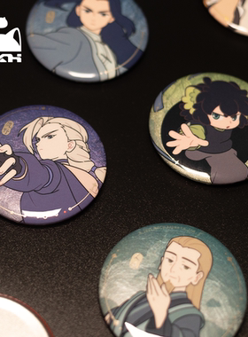 罗小黑丨大电影2战斗系列徽章马口铁吧唧 小黑无限鹿野哪吒周边