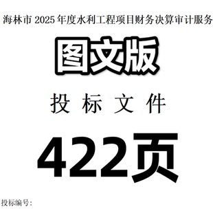 海林市2025年度水利工程项目财务决算审计服务投标文件