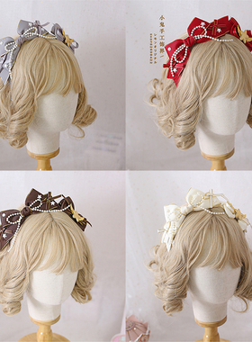 多色洛丽塔lolita哥特发箍灰色甜美LO娘KC不规则发饰头饰发卡头箍