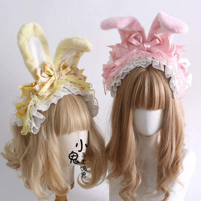 蝴蝶结小兔kc萌兔头箍发夹