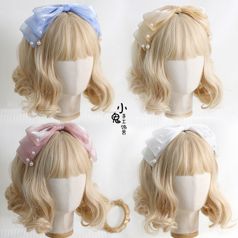 人鱼姬蝴蝶结发箍日系可爱