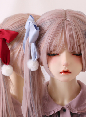 日系双马尾发夹lolita甜美lo边夹