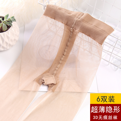 6双天姿超薄全透t裆无痕连裤袜子