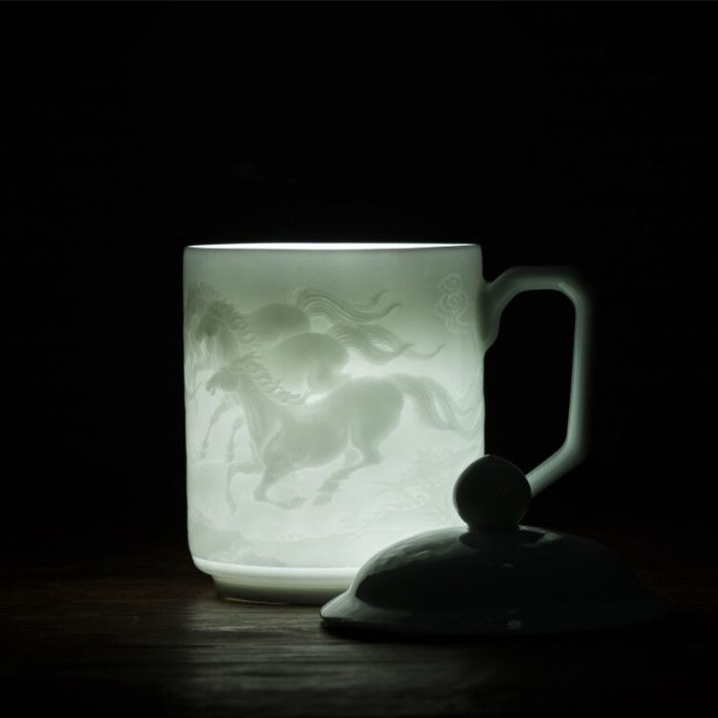 景德鎮茶杯陶瓷帶蓋大水杯辦公室泡茶杯影青手工雕刻老板杯禮品杯在類目 餐飲具, 茶具, 茶杯中 - 來自Buy2taobao.com提供專業的淘寶代購服務