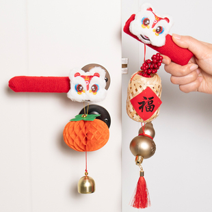 门把手保护套2026新款马年春节门把手挂件入户门卧室防碰撞拉手套