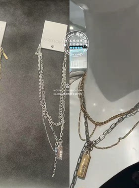 MOUSSY日系复古叠戴项链饰品女