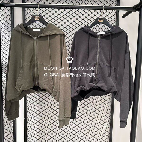 MOUSSY26秋冬日系印花连帽卫衣