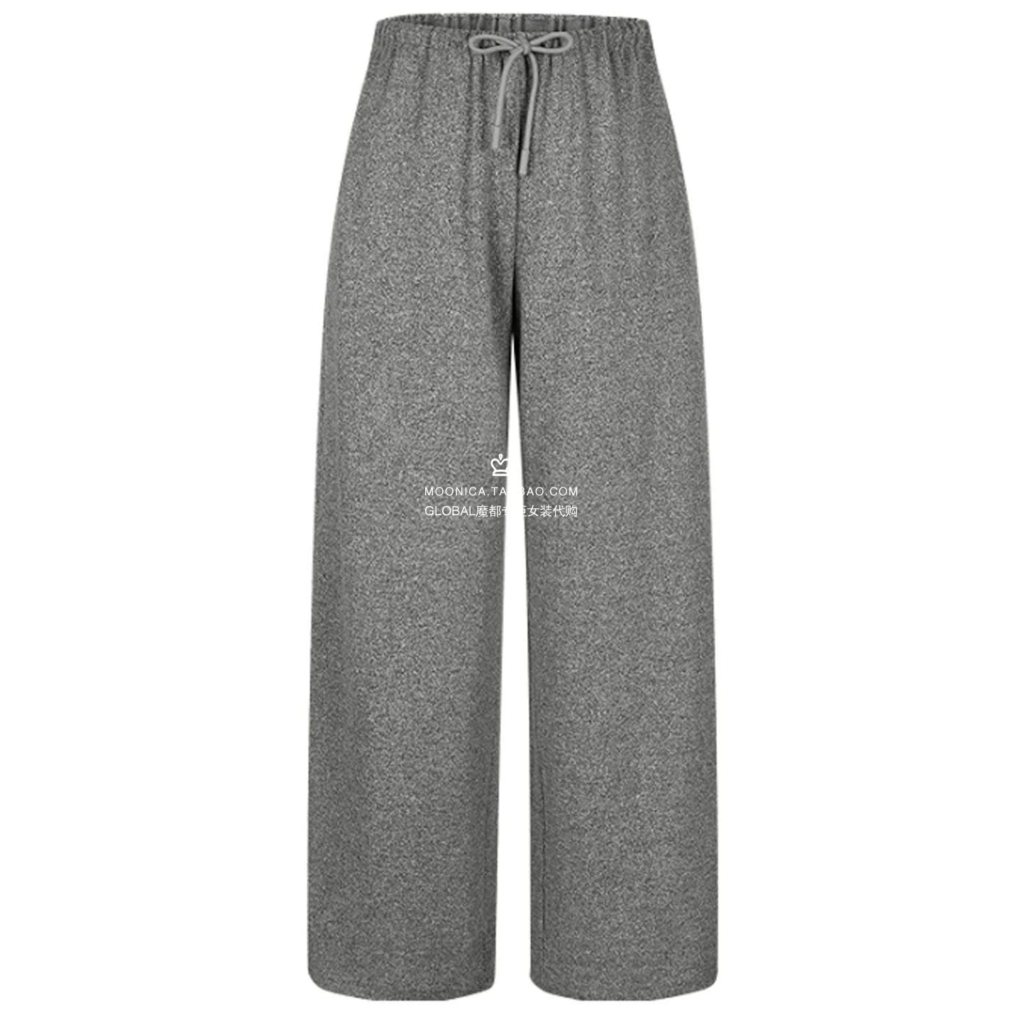 MOUSSY26秋抽绳阔腿休闲裤特价