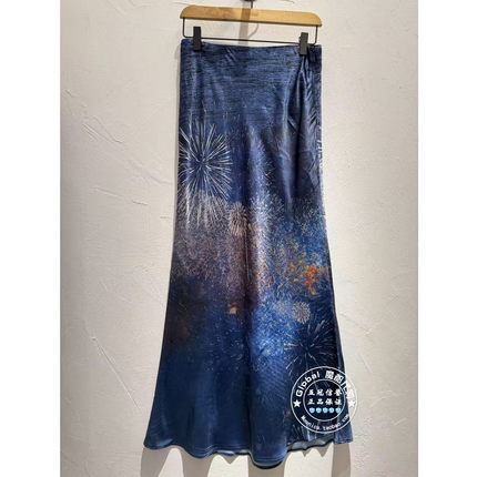 INITIAL国内代购 26春 女高腰印花气质半身裙26SKTFMCVV573不退换