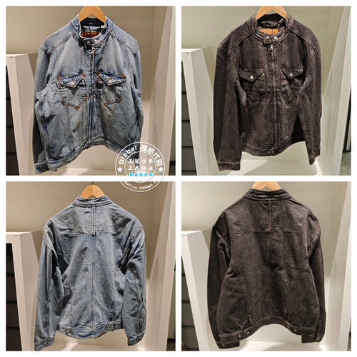 李维斯牛仔外套水洗复古时尚