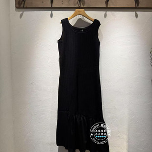 INITIAL国内代购 25秋 女方领优雅无袖连衣裙25FDNFMCVV529