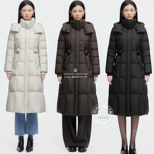 特价MOUSSY日系保暖长款羽绒服
