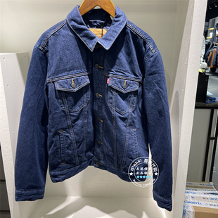 正品levis李维斯 25秋冬 男士简约短款翻领牛仔羽绒服 004ZA-0000