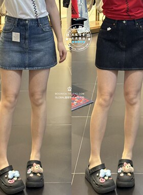 MOUSSY国内代购 26春夏 日系百搭休闲牛仔短裙子 010JS111-1801