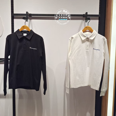 CHAMPION时尚百搭纯色POLO衫男