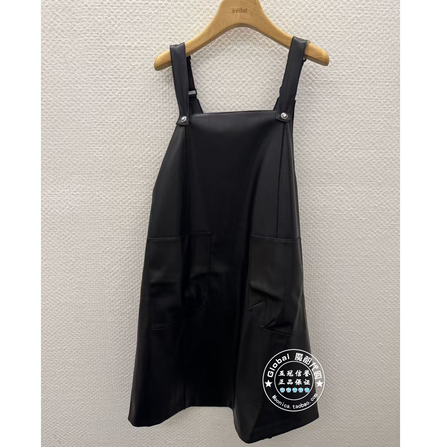 INITIAL国内代购 25冬 女皮革时尚吊带连衣裙25WDNFMCXX250不退换