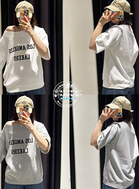 MOUSSY国内代购 2026春夏 大圆领印花短袖T恤衫上衣028JSA90-1024