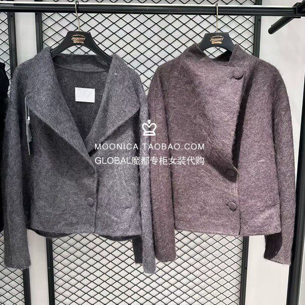 MOUSSY26秋冬羊毛呢大衣女保暖