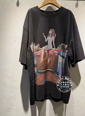 INITIAL国内代购 25秋女圆领印花宽松百搭T恤25FTTFMCXX242不退换