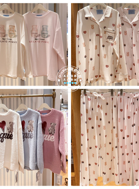 gelato pique 代购 小熊睡衣女PWCT261320/PWCT261319/PWCP261321