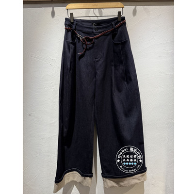 INITIAL国内代购 25秋 女高腰阔腿百搭牛仔裤25FPRFMCVV905不退换