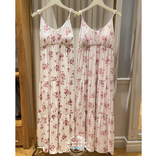粉樱花吊带睡裙带胸垫女 gelato 26春 国内代购 PWCO261306 pique