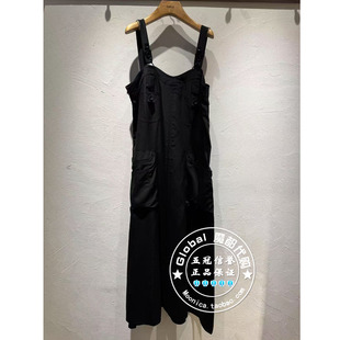 INITIAL国内代购25夏女休闲百搭吊带连衣裙25UDNFMCVV818