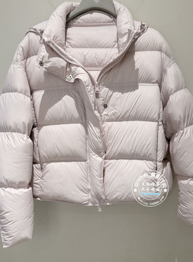 NUTS女装国内代购 2025冬 纯色连帽简约休闲短款羽绒服6410949A1