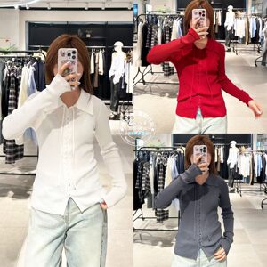 特价 SLY国内代购 25秋冬 绑带修身针织开衫上衣女 030IAZ70-1451