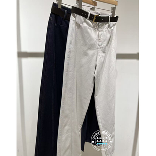 MOFAN/摩凡 国内代购 25秋冬 搭腰带直筒宽松牛仔裤 MAN583032