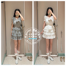 SNIDEL 2025夏 日系层叠褶皱荷叶边半身裙裤子女 SWFP252137