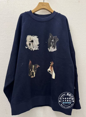 INITIAL国内代购 25冬 女圆领动物印花卫衣25WTTFOCXX707不退换