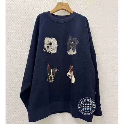 INITIAL国内代购 25冬 女圆领动物印花卫衣25WTTFOCXX707不退换