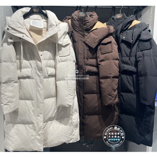 特价 MOUSSY国内代购 25秋冬 长款连帽羽绒服外套 028IAB30-1118