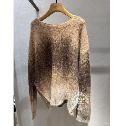 INITIAL国内代购 25冬 圆领渐变羊毛混毛衣25WOTFMCVV918不退换