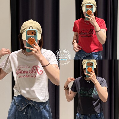 MOUSSY26春夏修身字母短袖T恤女