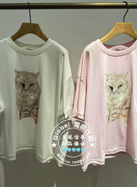 INITIAL国内代购 25秋女圆领印花休闲百搭T恤25FTTFMCXX197换