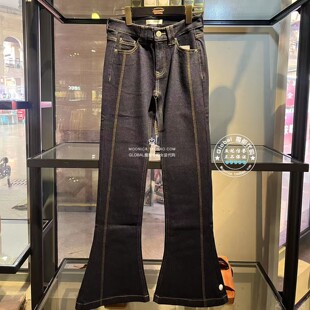 特价 MOUSSY国内代购 25秋 明线微喇叭复古牛仔裤 028ISB12-1001
