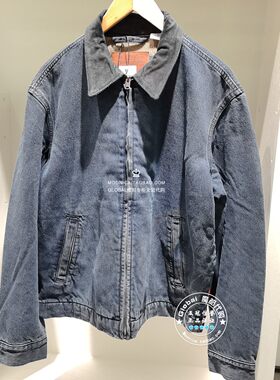 李维斯牛仔外套水洗翻领百搭