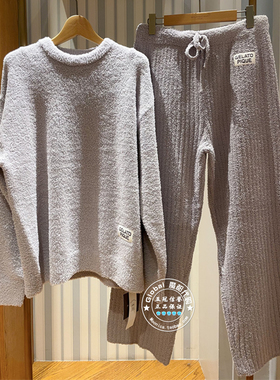 gelato pique 国内代购 25冬 纯色圆领家居服套装男女 PMNT255049