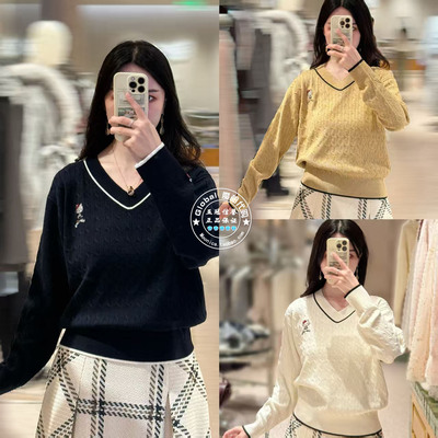 SNIDEL针织衫联名合作款V领套头