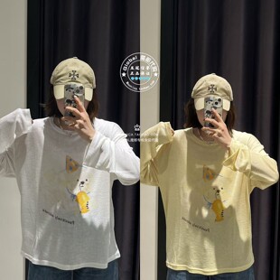 MOUSSY国内代购 2026春 卡通涂鸦打底长袖T恤衫上衣028JSA90-1034